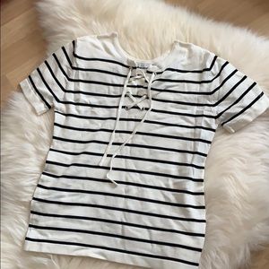 Striped sweater T-shirt